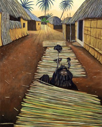 Adjodogou, Togo by Sue Matthews. (Folk Painting of Cuba)