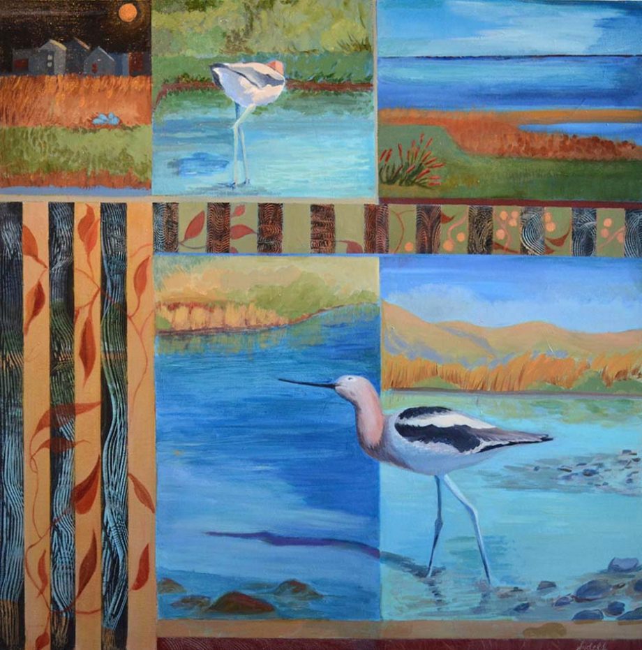 Coming and Going by Sydell Lewis. (Oil Nature Painting)