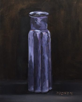 Purple Vase by Marlene Walters. (Oil Still Life Painting)