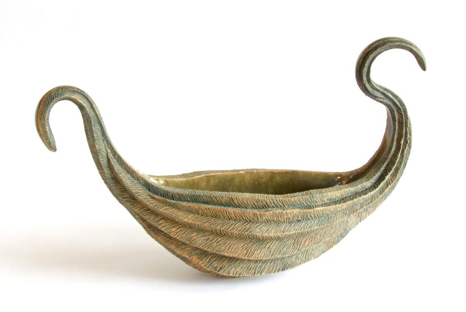 Adrift by Emil Yanos. (Stoneware Ceramic Vessel)