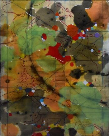 Cartogram 2 by Ken Sloan. (Abstract Epoxy Resin Painting)
