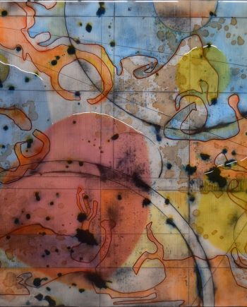 Cartogram 5 by Ken Sloan. (Abstract Epoxy Resin Painting)