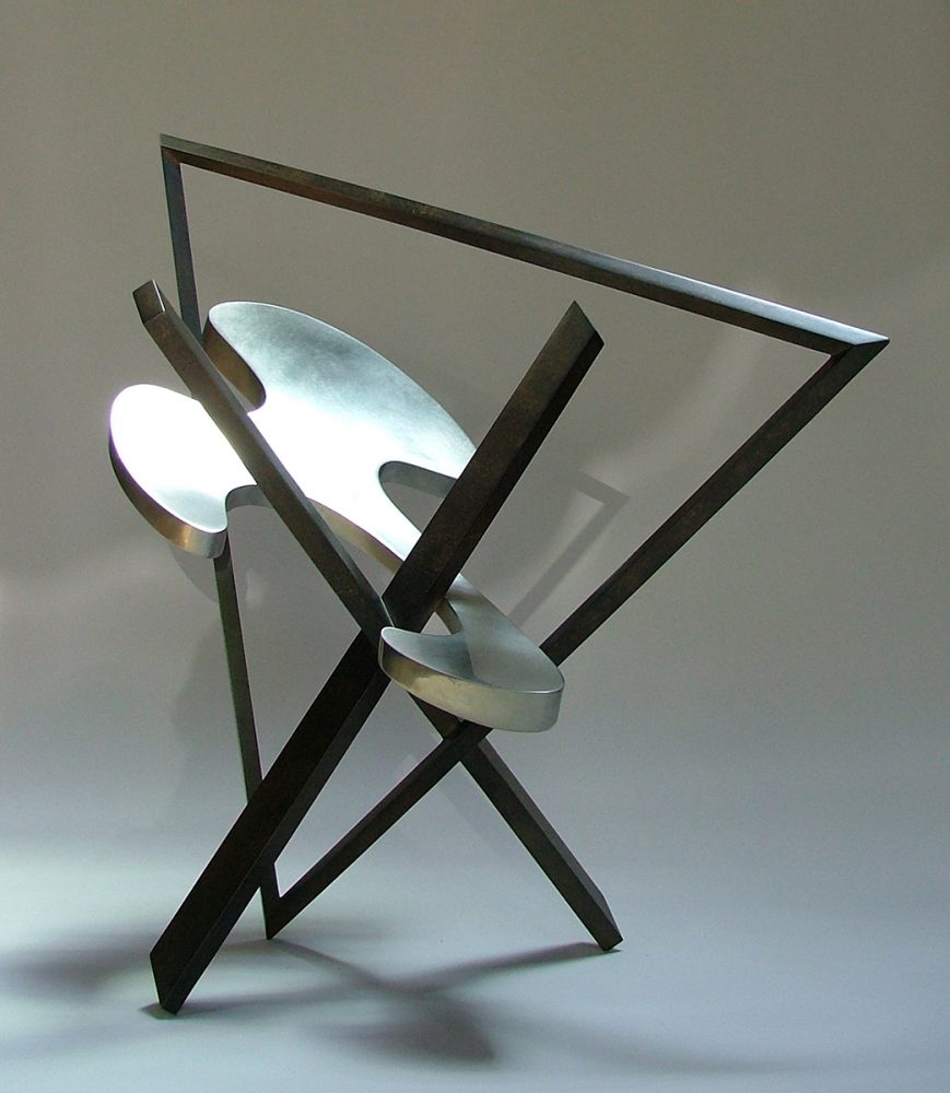 Cloud Construct by Riis Burwell. (Abstract Steel Sculpture)
