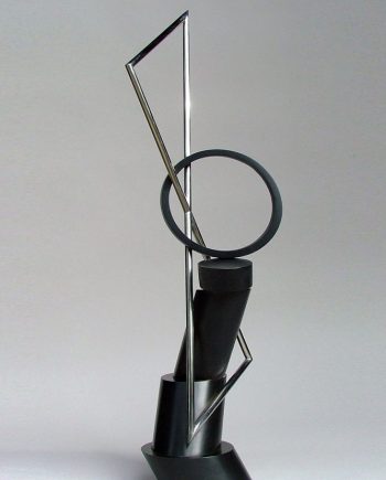 Dark Klastos by Riis Burwell. (Abstract Steel Sculpture)