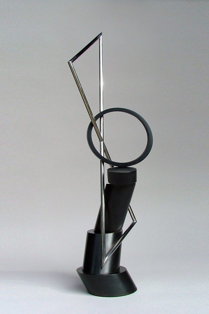 Dark Klastos by Riis Burwell. (Abstract Steel Sculpture)