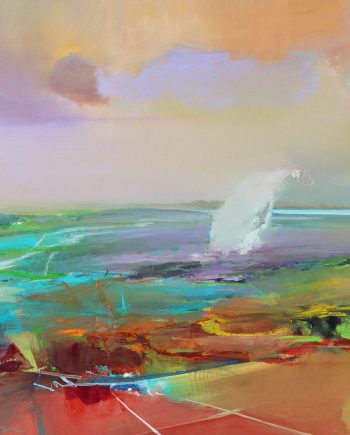 Drifting Over by John Maxon. (Oil Landscape Painting)