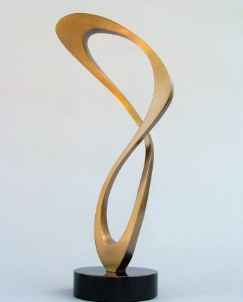 Infinity Form by Riis Burwell. (Abstract Bronze Sculpture)