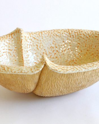 Large Peanut IV by Emil Yanos. (Stoneware Ceramic Vessel)