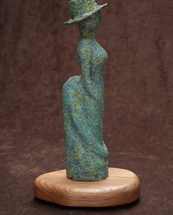 Lunch With Rodin: Seurat by Tomi LaPierre. (Bronze Figurative Sculpture)