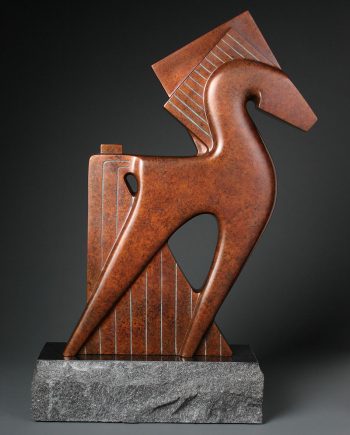 Maximum Steed by Dahrl Thomson. (Bronze Horse Sculpture)