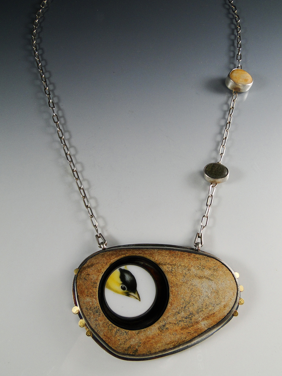 Peekaboo Necklace by Amy Faust. (Hand-made Silver Necklace)