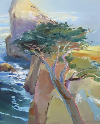 Rocky Point by John Maxon. (Oil coastal Painting)