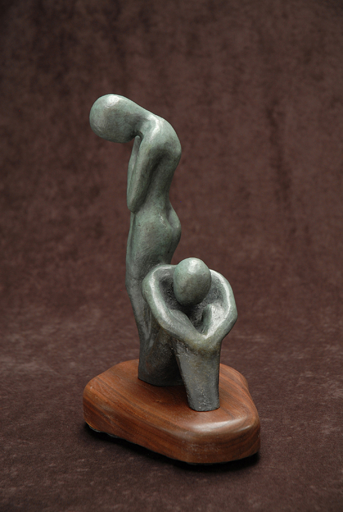 The Garden #2 by Tomi LaPierre. (Bronze Figurative Sculpture)