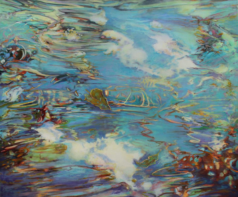 Tributary by c. ellen hart. (Abstract Oil Painting)