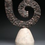 Unwound by Dahrl Thomson. (Abstract marble Sculpture)