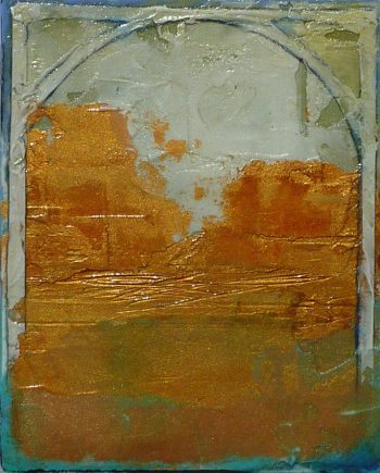 Arch III by Helene Steene. (Abstract Mixed Media Painting)