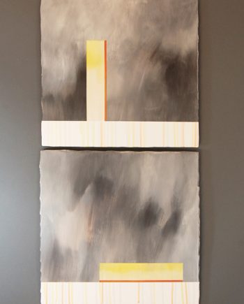 Storm Diptych by James Aarons. (Ceramic Wall Sculpture)