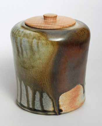 Lidded Vessel 1 by David Zdrazil. (Stoneware Ceramic Vessel)