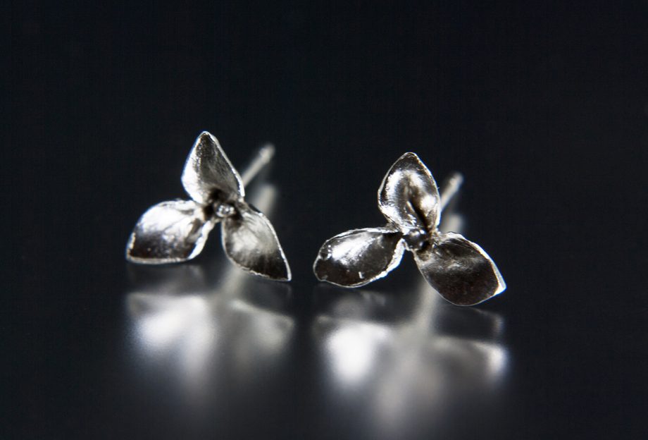 Small Leaf Earrings. Art Jewelry by Carol Salisbury