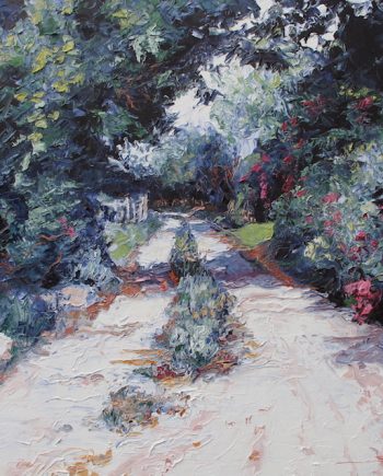 Rose Road. Oil Painting by Sharon Rusch Shaver