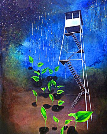 Fire Tower by Cheryl Joan Askegreen (Oil Painting)