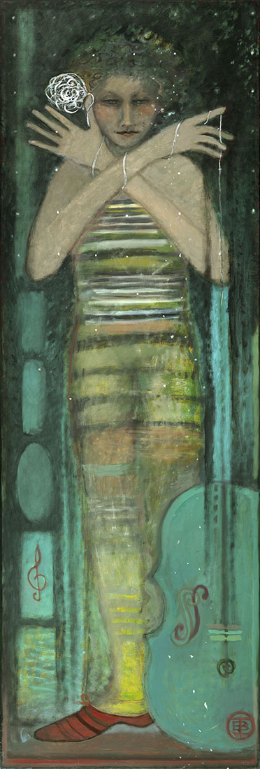 Cello by Irene Belknap (Oil Painting)