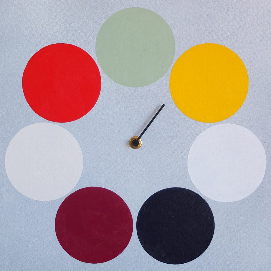 Lucky Color Clock by Jeffrey A. Gomez (Acrylic Painting)