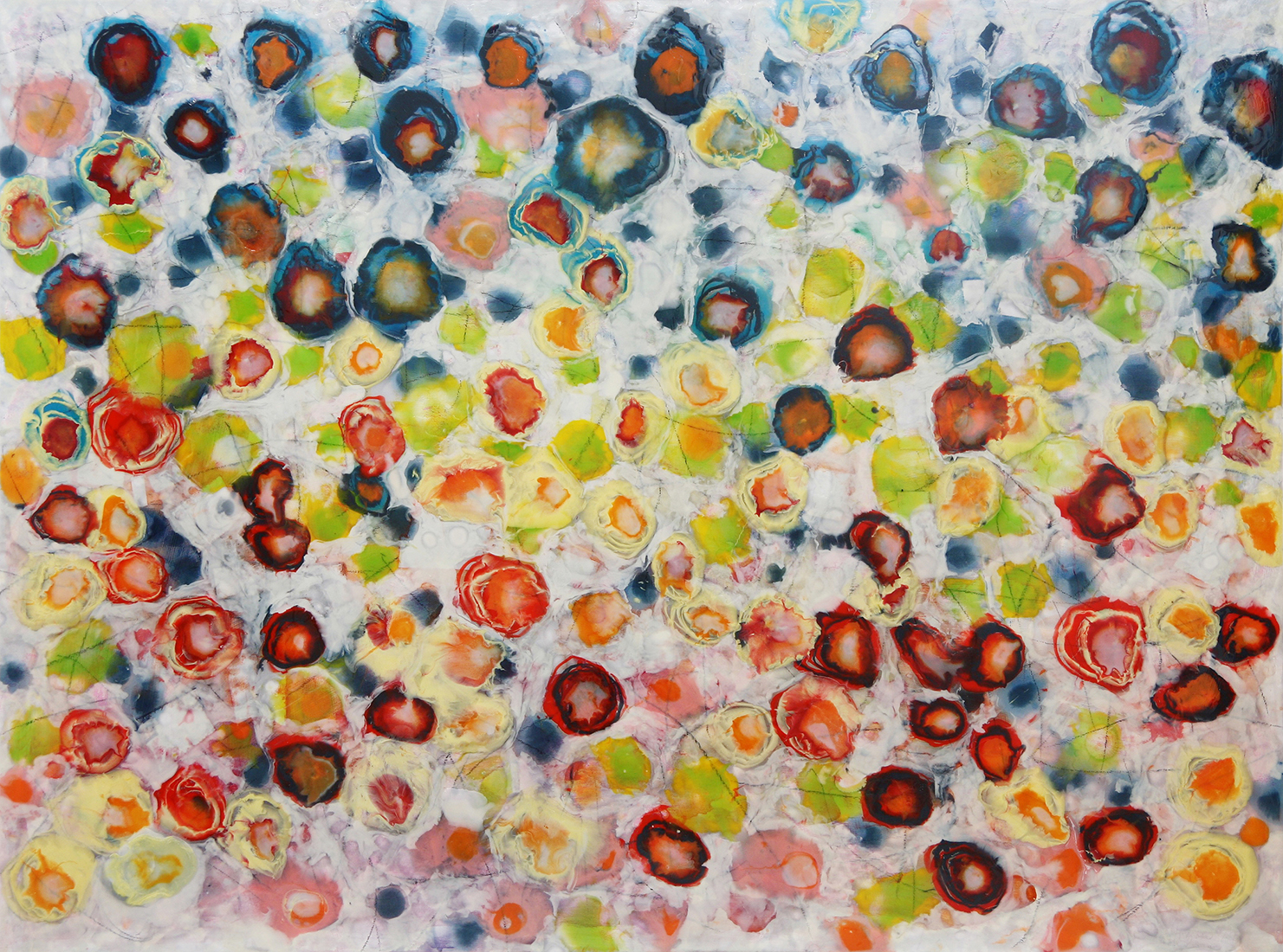 New Variations by Farida Hughes (Mixed Media Painting) | American Artwork