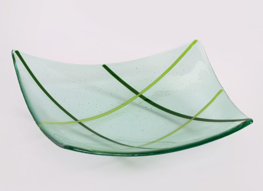 Light Green Glass Bowl by Melody Lane (Art Glass)