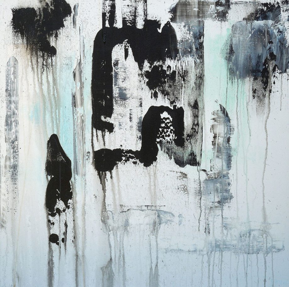 Mostly Black, Sigh by Jora Nelstein (Acrylic Painting)