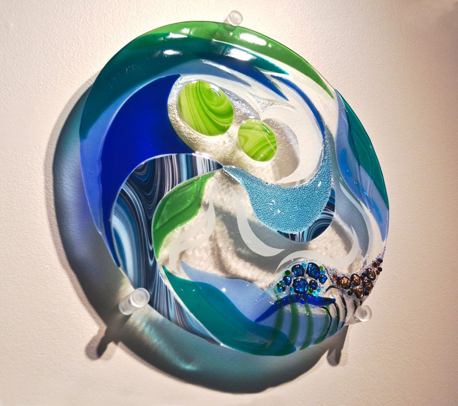 Sheer Inspiration by Bonnie Rubinstein (Glass Sculpture)