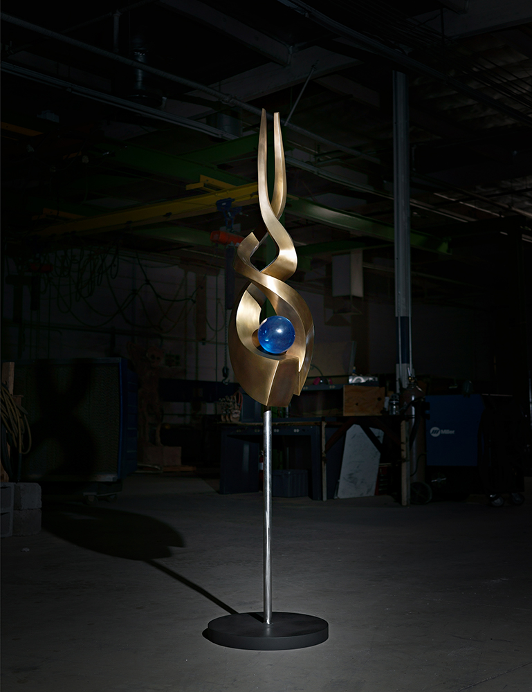 Spiral II by Tom Bollinger (Bronze Sculpture)
