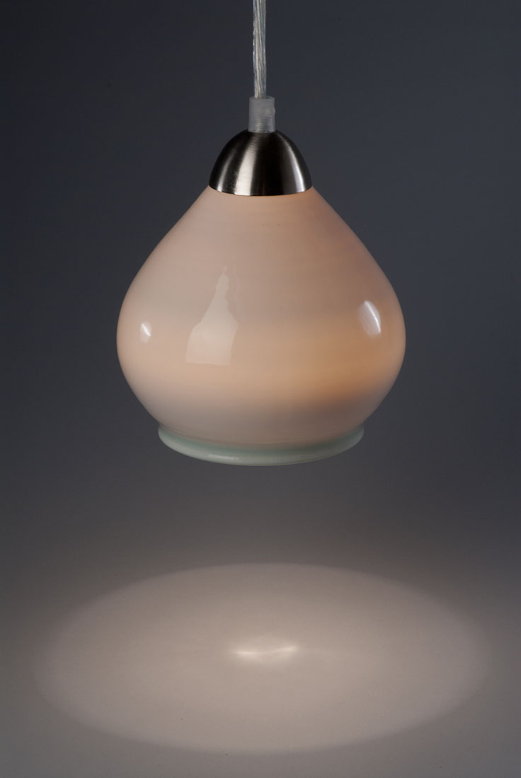 Porcelain Pendant Lamp by Greg Williams (Ceramic Lamp)