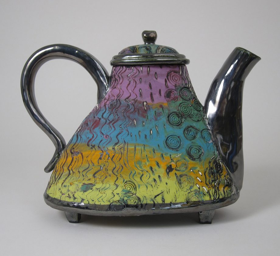 Rainbow Teapot by Melissa Woodburn (Ceramic Teapot)
