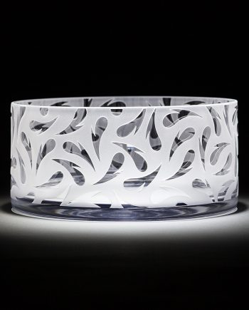 Heart Leaf Bowl. Art Glass Bowl by Carrie Gustafson