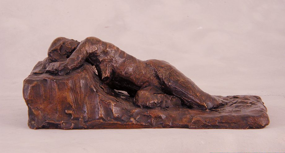 Reclining Study I by Gerald Siciliano (Bronze Tabletop Sculpture) | American Artwork