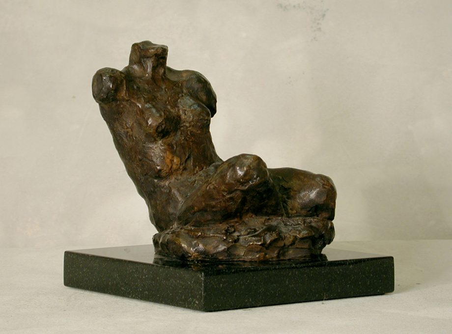Seated Study III by Gerald Siciliano (Bronze Tabletop Sculpture) | American Artwork