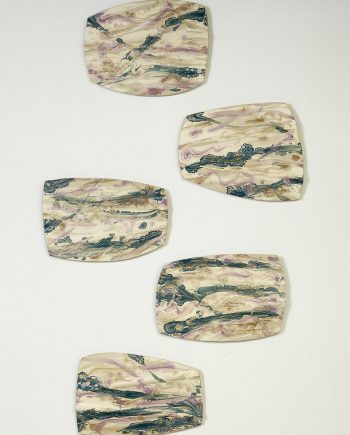 Stepping Stones by Kristi Sloniger (Ceramic Wall Sculpture) | American Artwork