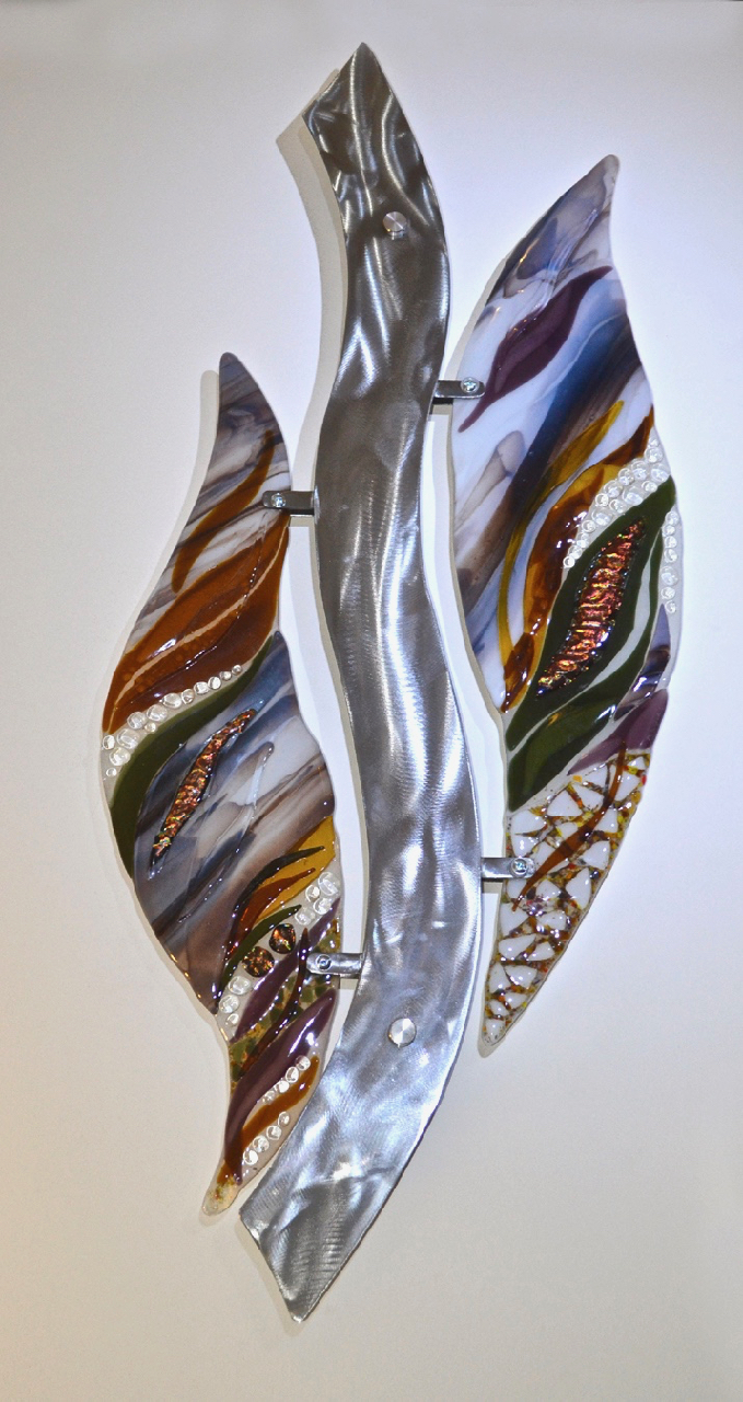 Partners by Bonnie Rubenstein (Art Glass Wall Sculpture) | American Artwork
