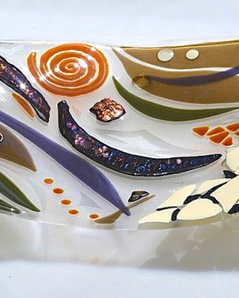 Serving Platter by Bonnie Rubenstein (Art Glass Platter) | American Artwork