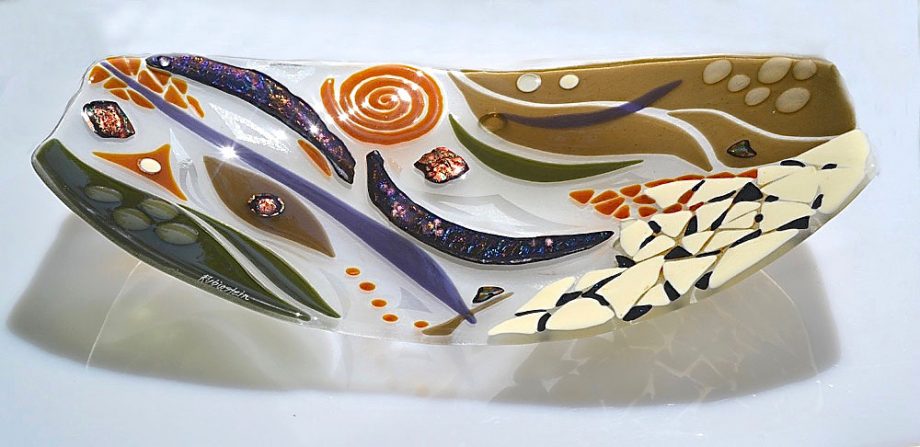 Serving Platter by Bonnie Rubenstein (Art Glass Platter) | American Artwork