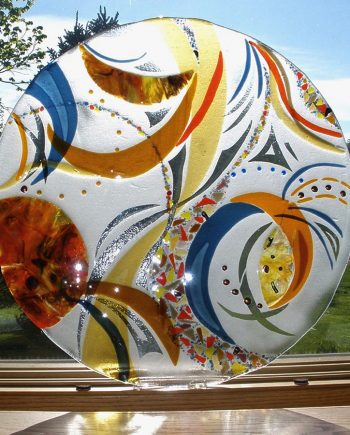 Sheer Inspiration I by Bonnie Rubenstein (Art Glass Wall Sculpture) | American Artwork