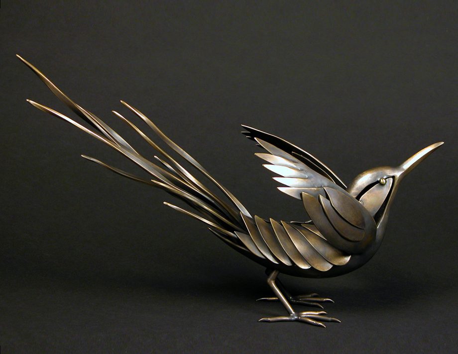 Frolicking Magpie by Charles McBride White (Bronze Sculpture) | American Artwork