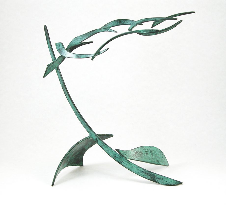 Organics in Motion 2 by Charles McBride White (Bronze Sculpture) | American Artwork